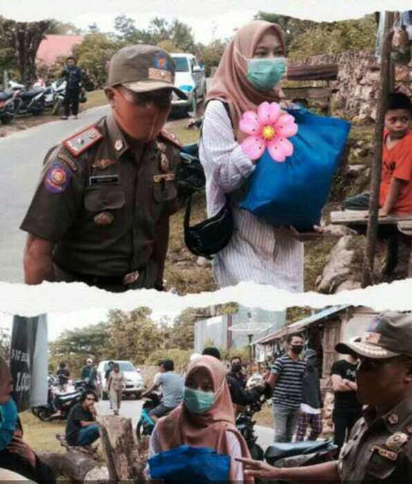 Gandeng Satpol PP Muna, IKA SMAN 1 dan IKA SMAN 2 Berbagi Tali Asih Bagi Kaum Dhuafa