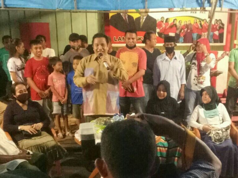 Antusias Warga Agus Salim Membludak di Peresmian Posko Pemenangan Rusman-Bachrun