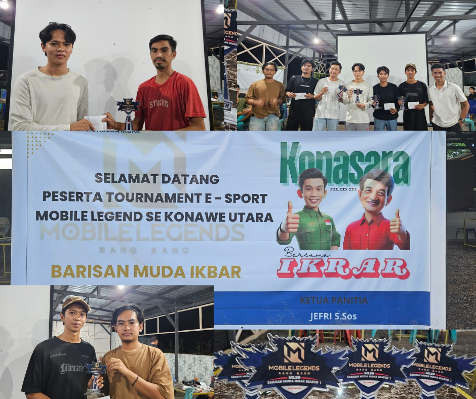 Barisan Muda Ikbar Sukses Gelar Tournament E-Sport Mobile Legend Se Konawe Utara